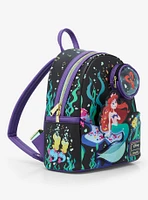 Loungefly Disney The Little Mermaid 35th Anniversary Ariel Glow-in-the-Dark Mini Backpack