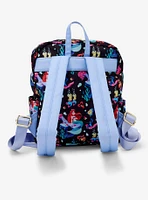 Loungefly Disney The Little Mermaid 35th Anniversary Under the Sea Allover Print Mini Backpack