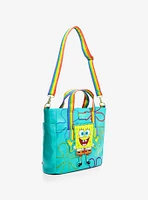 Loungefly SpongeBob SquarePants 25th Anniversary Imagination Rainbow Convertible Tote Bag