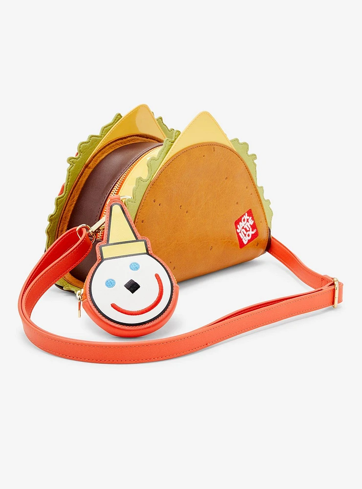 Loungefly Jack in the Box Taco Figural Crossbody Bag