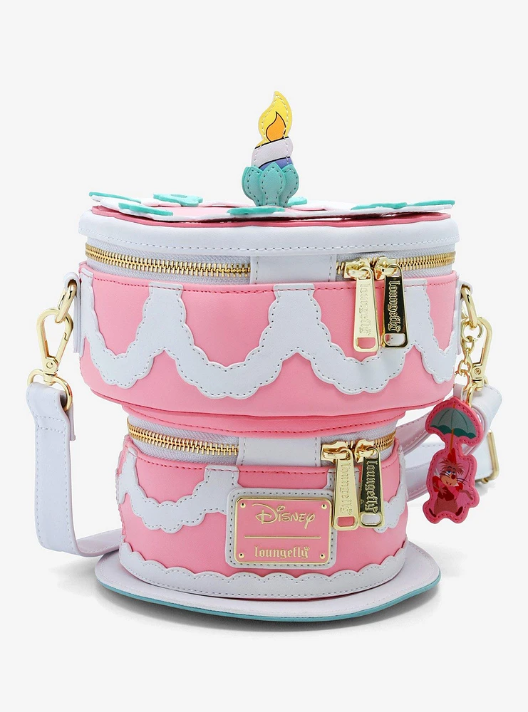 Loungefly Disney Alice in Wonderland Unbirthday Cake Glow-in-the-Dark Figural Crossbody