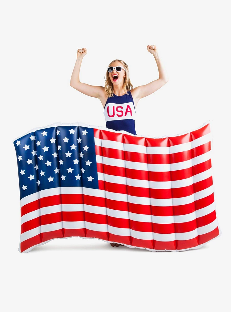 Giant Waving American Flag Pool Float