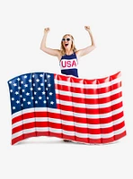 Giant Waving American Flag Pool Float