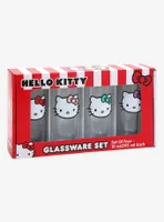 Sanrio Hello Kitty Faces Multicolor Bow Glass Set