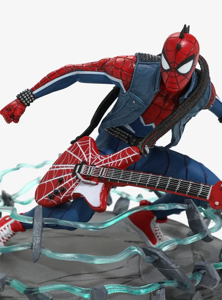 Diamond Select Toys Marvel Spider-Man (2018 Video Game) Gallery Diorama Spider-Punk Figure