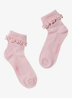 Hello Kitty Folded Lettuce Trim Ankle Socks