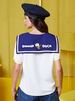 Her Universe Disney Donald Duck Sailor Girls Woven Button-Up