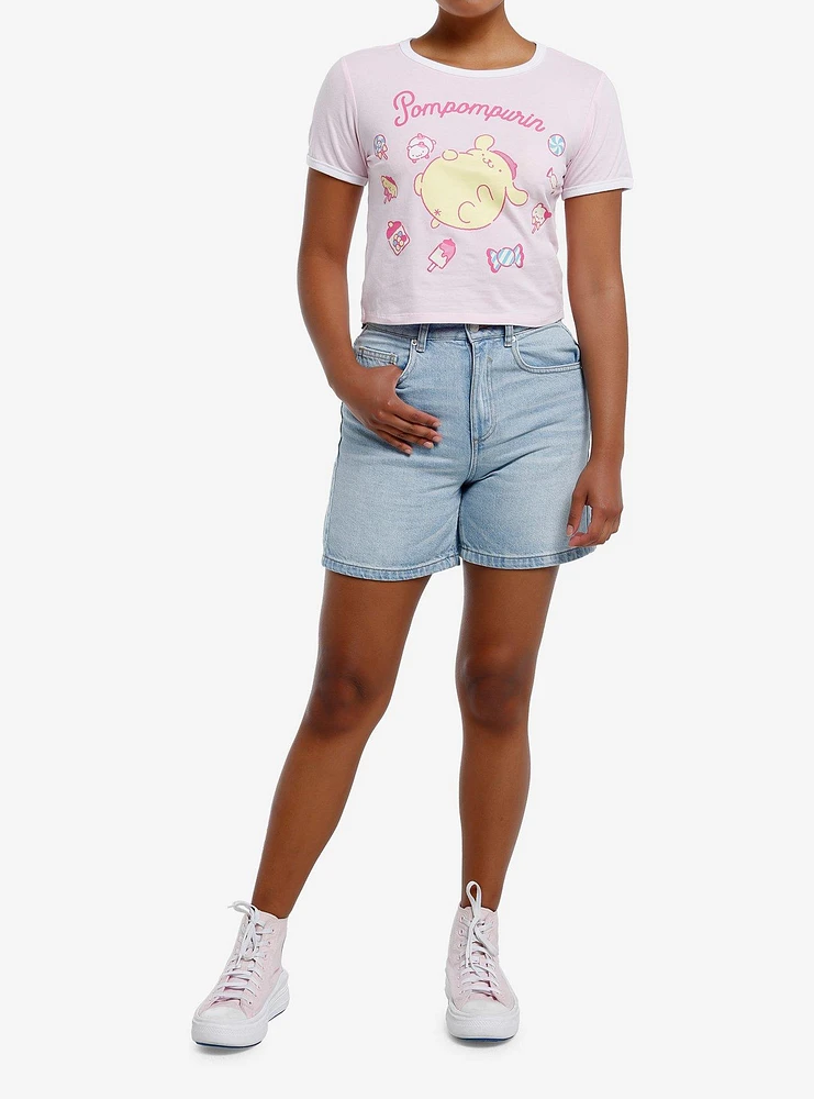 Pompompurin Sweets Girls Ringer T-Shirt