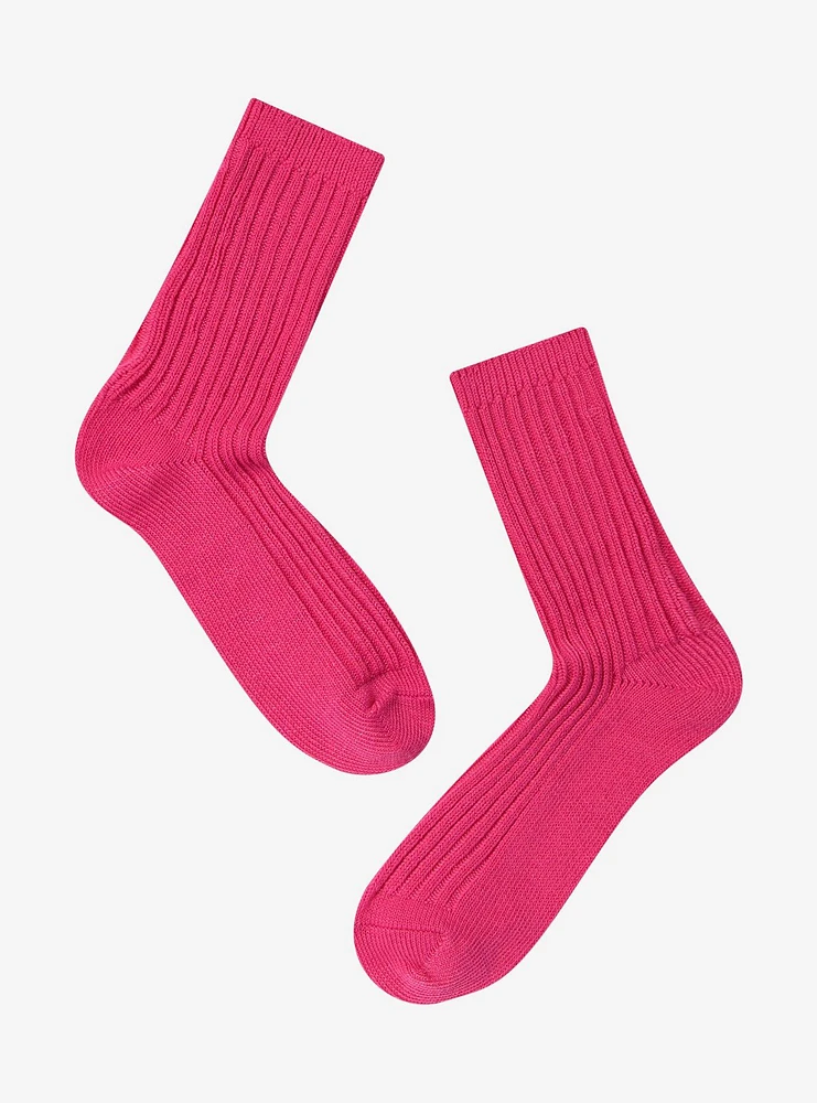 My Melody Embroidery Ribbed Crew Socks
