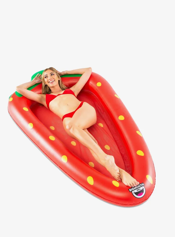 Strawberry Mesh Hammock Pool Float