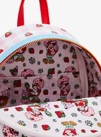 Loungefly Strawberry Shortcake Gingham Scented Mini Backpack