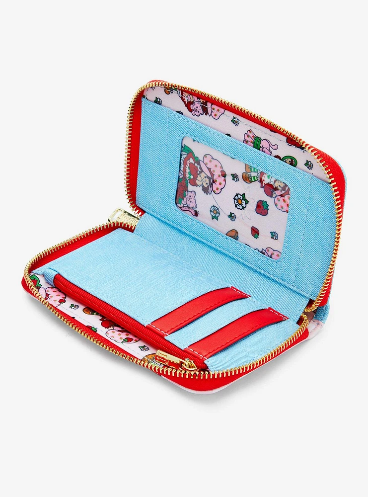 Loungefly Strawberry Shortcake Gingham Scented Zip Wallet