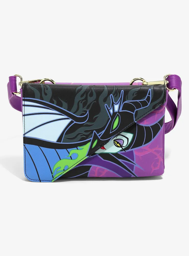 Loungefly Sleeping Beauty Maleficent Dragon Split Crossbody Bag — BoxLunch Exclusive