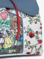 Loungefly Disney Beauty and the Beast Stained Glass Rose Handbag - BoxLunch Exclusive