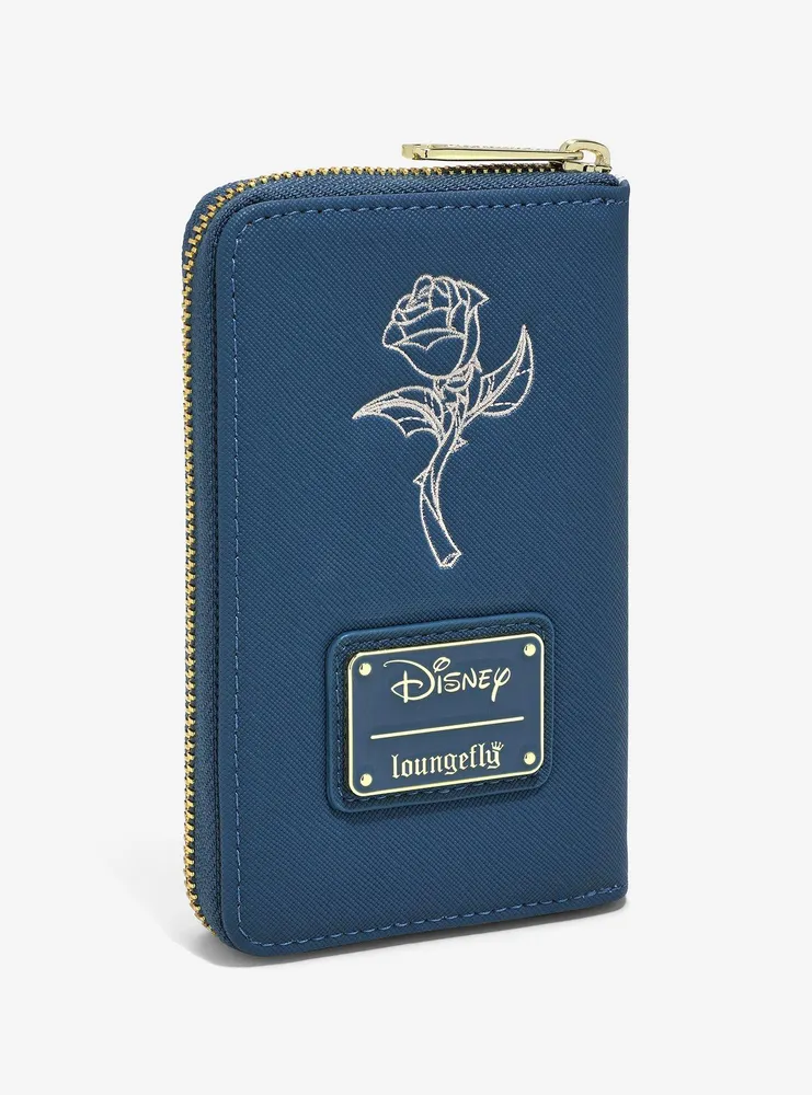 Loungefly Disney Beauty and the Beast Stained Glass Rose Wallet - BoxLunch Exclusive