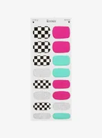 EDGEU Racing Check Gel Nail Strips