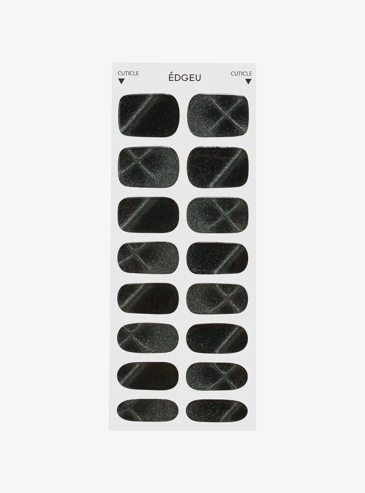 EDGEU Cross Black Magnetic Nail Strips