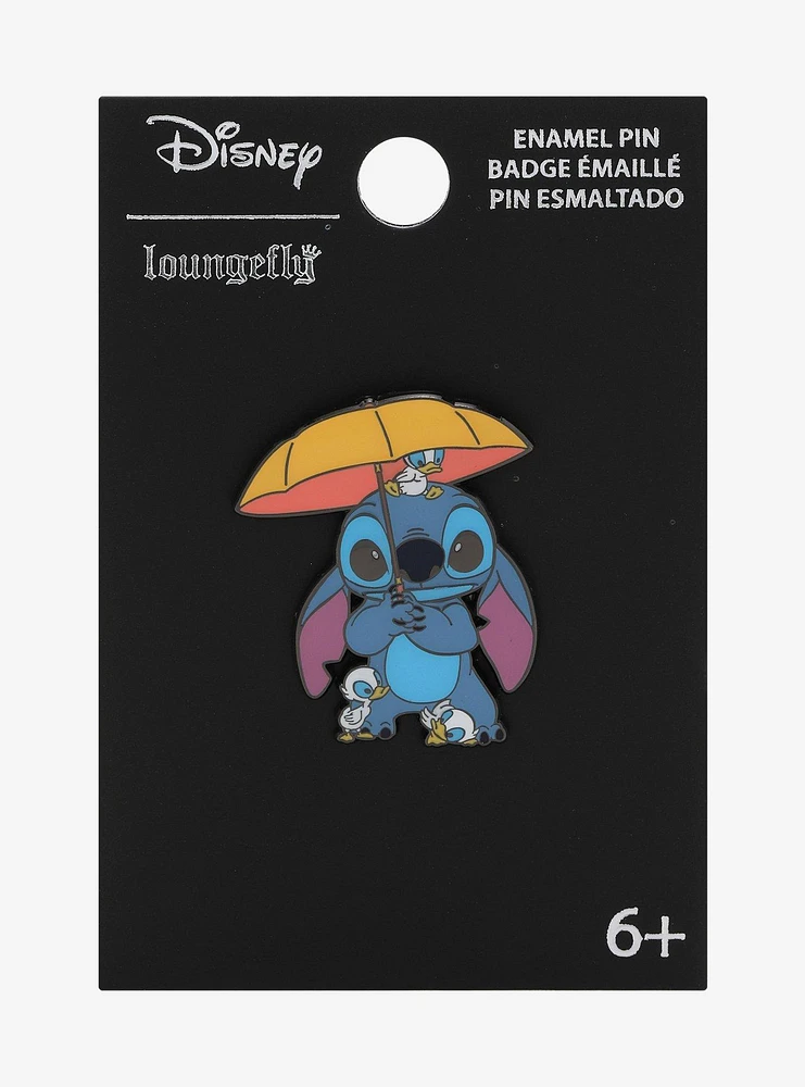 Loungefly Disney Lilo & Stitch Ducklings Umbrella Enamel Pin