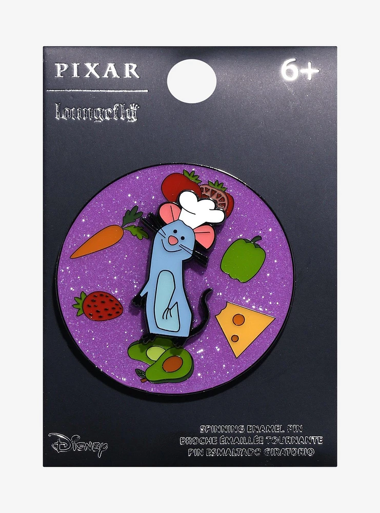 Loungefly Disney Pixar Ratatouille Spinner Enamel Pin