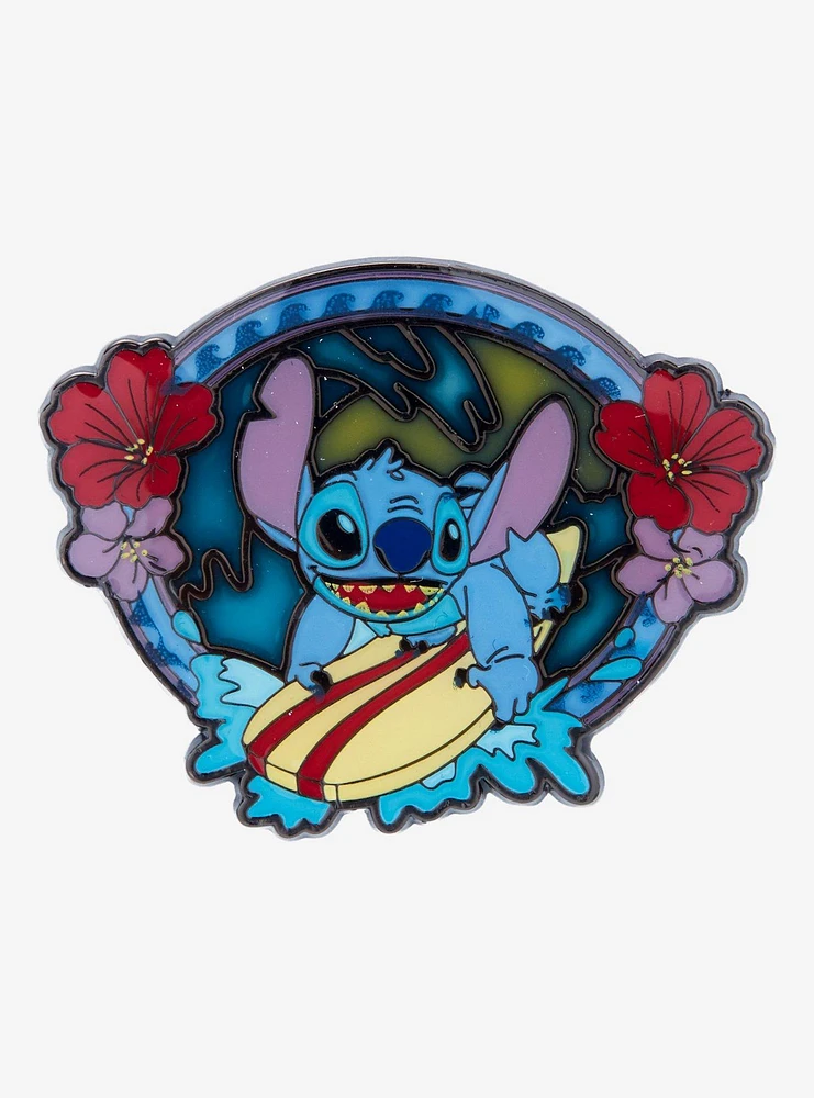 Loungefly Disney Stitch Surfing Enamel Pin