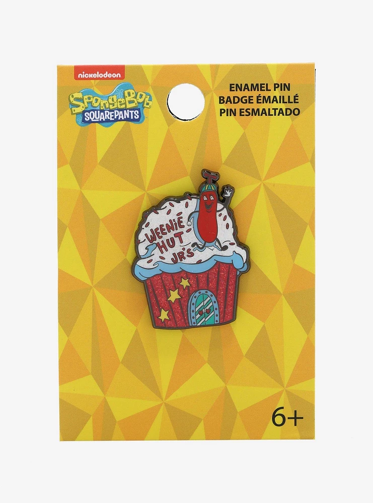 Loungefly SpongeBob SquarePants Weenie Hut Jr's Glitter Enamel Pin