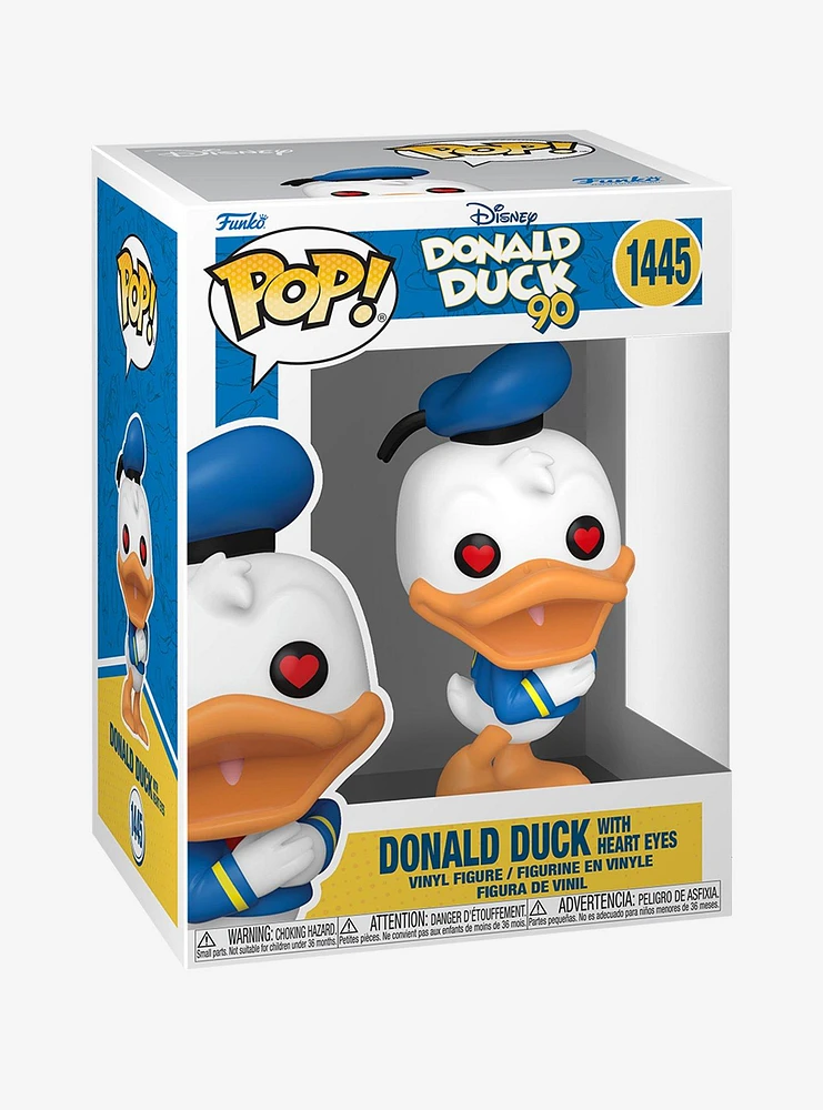 Funko Pop! Disney Donald Duck 90th Anniversary Heart Eyes Donald Duck Vinyl Figure