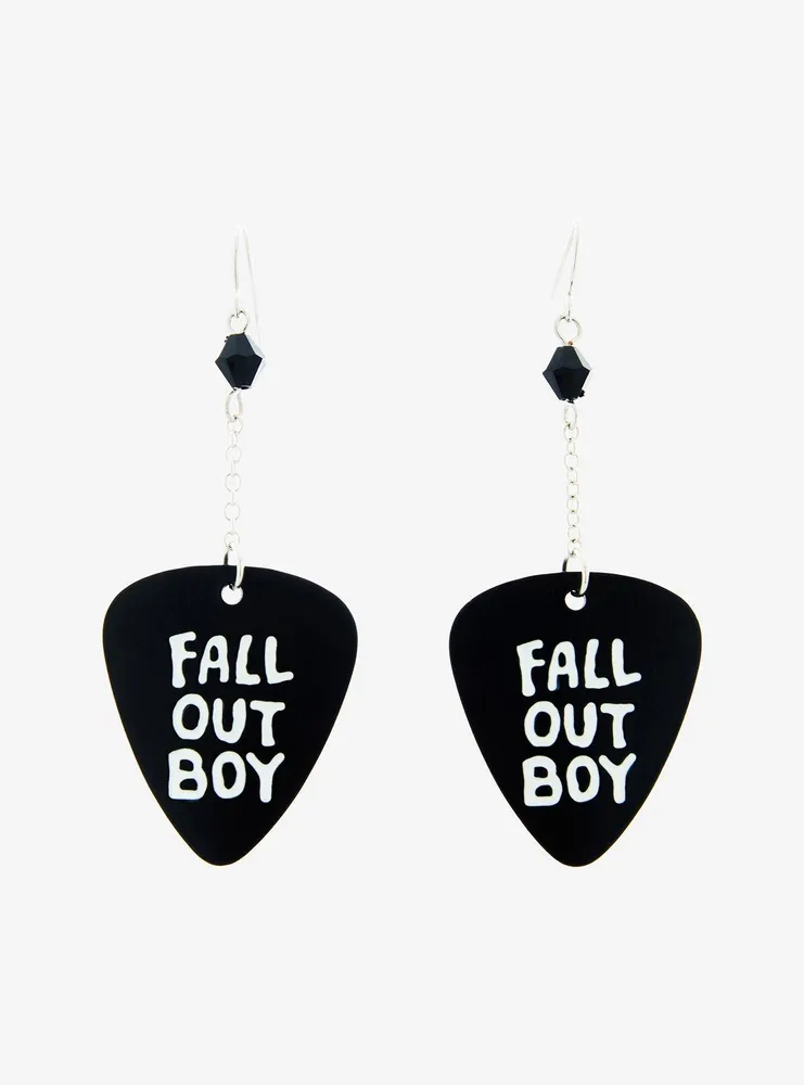 Fall Out Boy Guitar Pick Drop Earrings