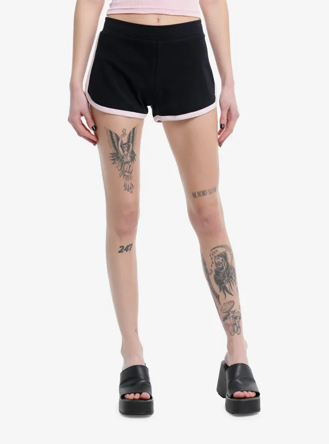 Hot Topic Flocked Butterfly Tights