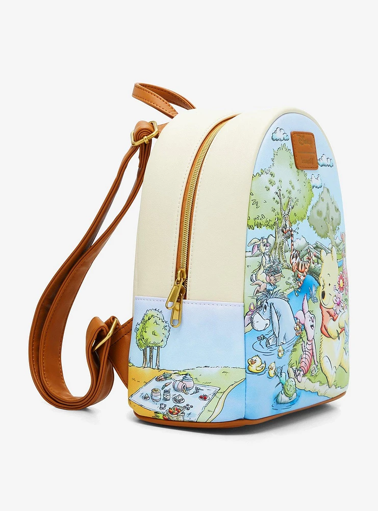 Loungefly Disney Winnie The Pooh Spring Scene Mini Backpack