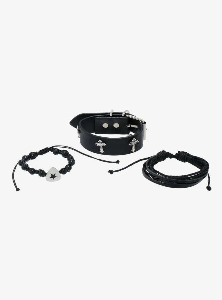 Social Collision Cuff Cord Bracelet Set