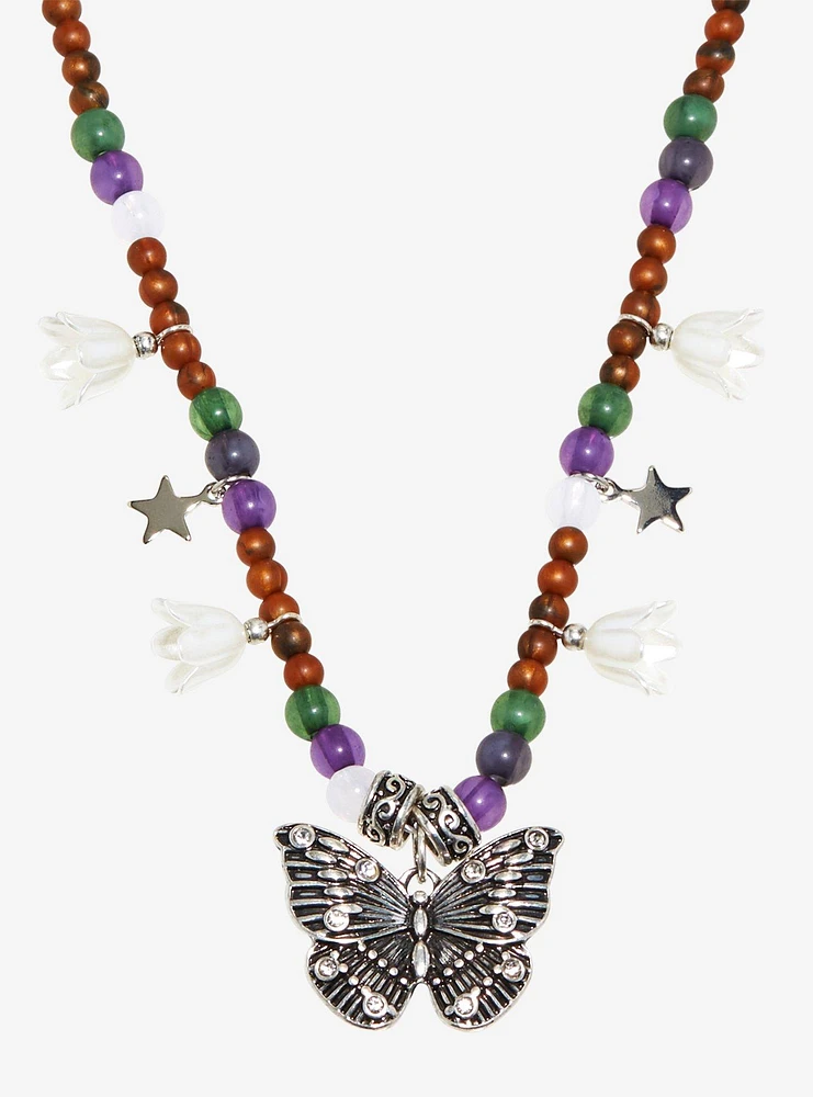 Thorn & Fable Butterfly Bead Necklace