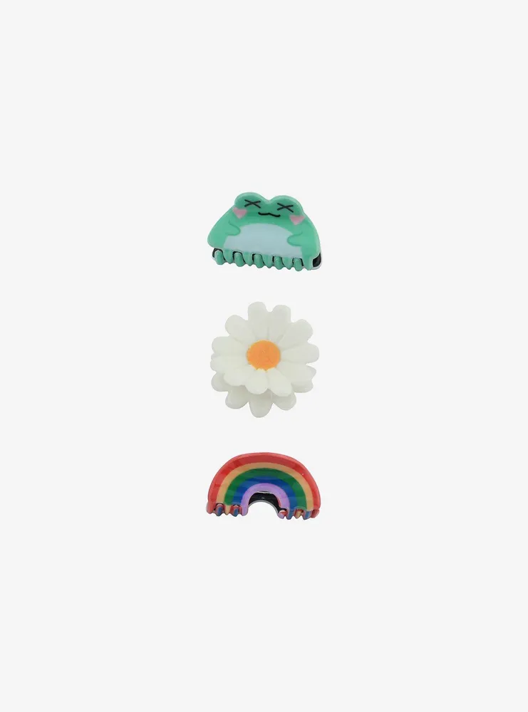 Sweet Society Frog Rainbow Claw Hair Clip Set
