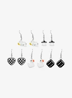 Dice & Farm Animals Drop Earring Set