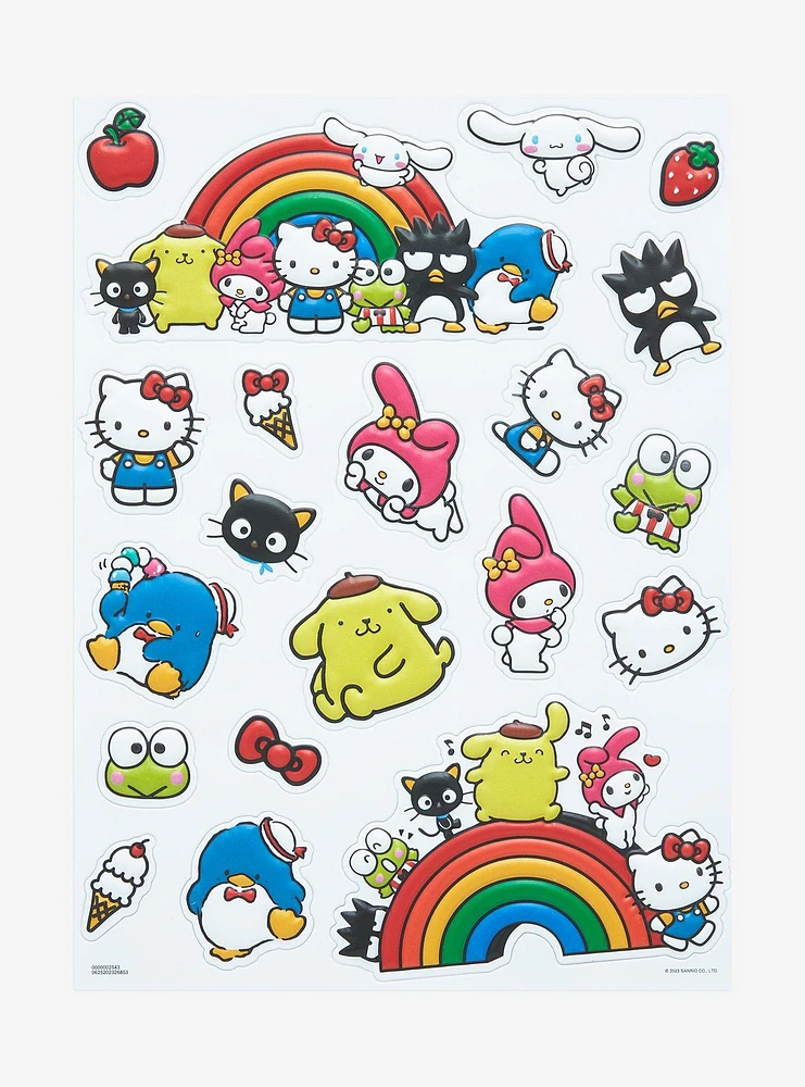 Hello Kitty And Friends Puff Sticker Sheet