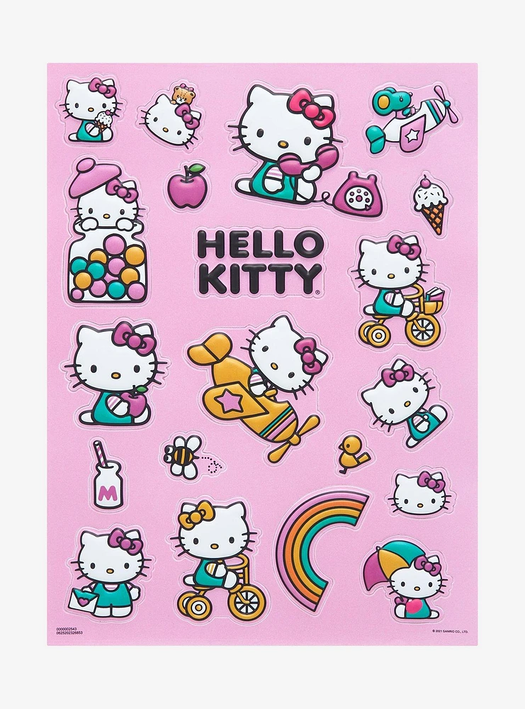 Hello Kitty Puff Sticker Sheet
