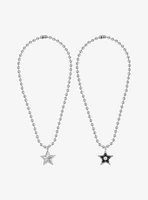 Social Collision® Star Ball Chain Best Friend Necklace Set