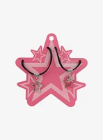 Sweet Society Pink Jeweled Star Best Friend Cord Necklaces