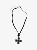 Social Collision® Ornate Cross Cord Necklace