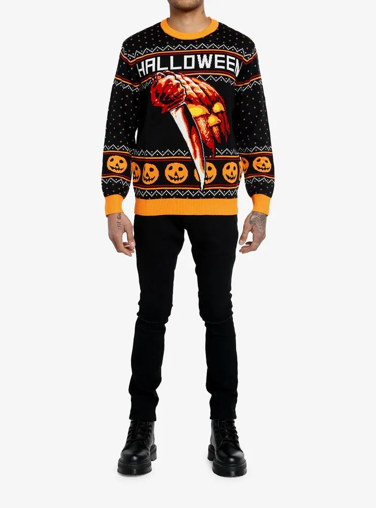 Halloween Logo Fair Isle Sweater