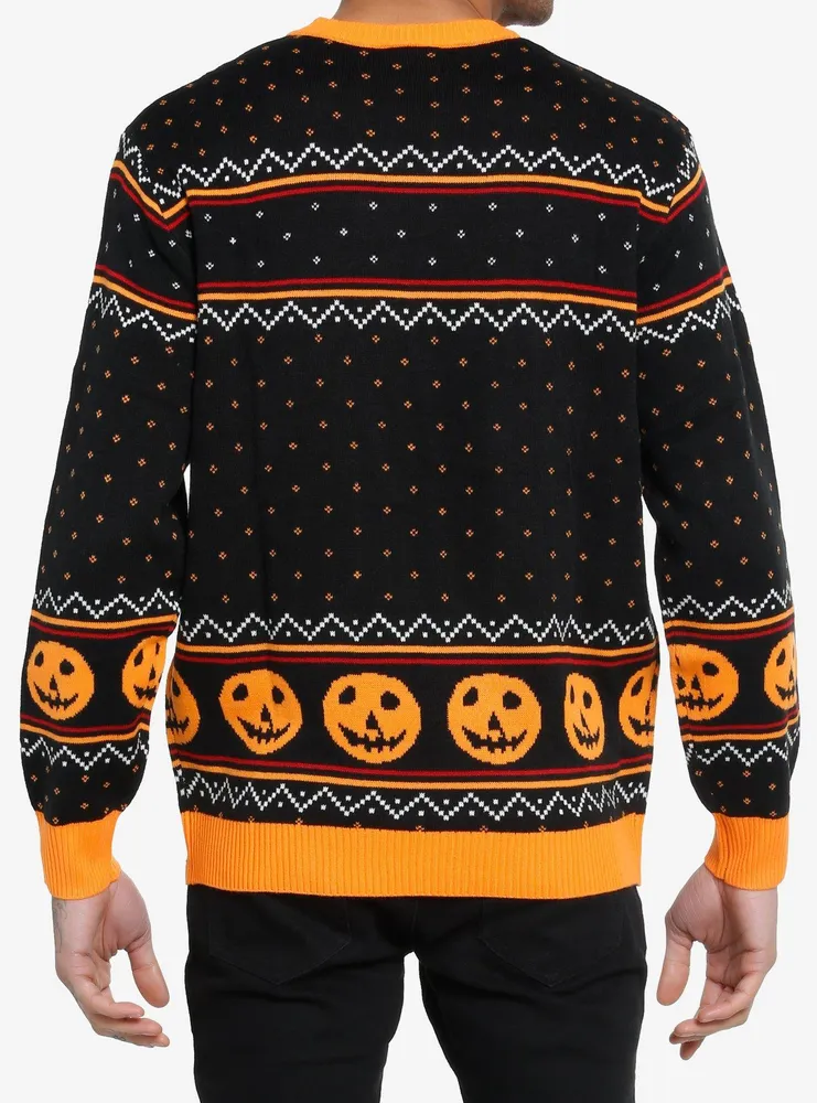 Halloween Logo Fair Isle Sweater