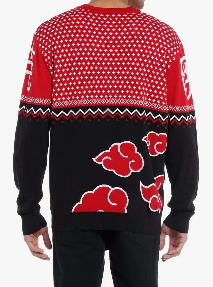 Naruto Shippuden Akatsuki Intarsia Knit Sweater