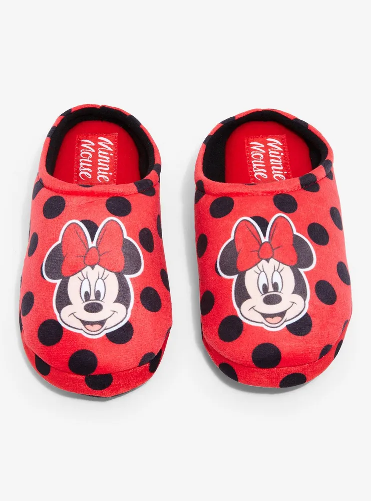 Disney Minnie Mouse Polka Dot Slippers