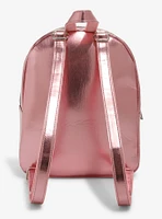 Mean Girls On Wednesdays We Wear Pink Metallic Mini Backpack