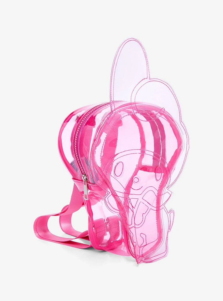 My Melody Pink Transparent Figural Mini Backpack