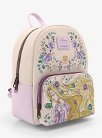 Loungefly Disney Tangled Rapunzel & Pascal Flowers Mini Backpack