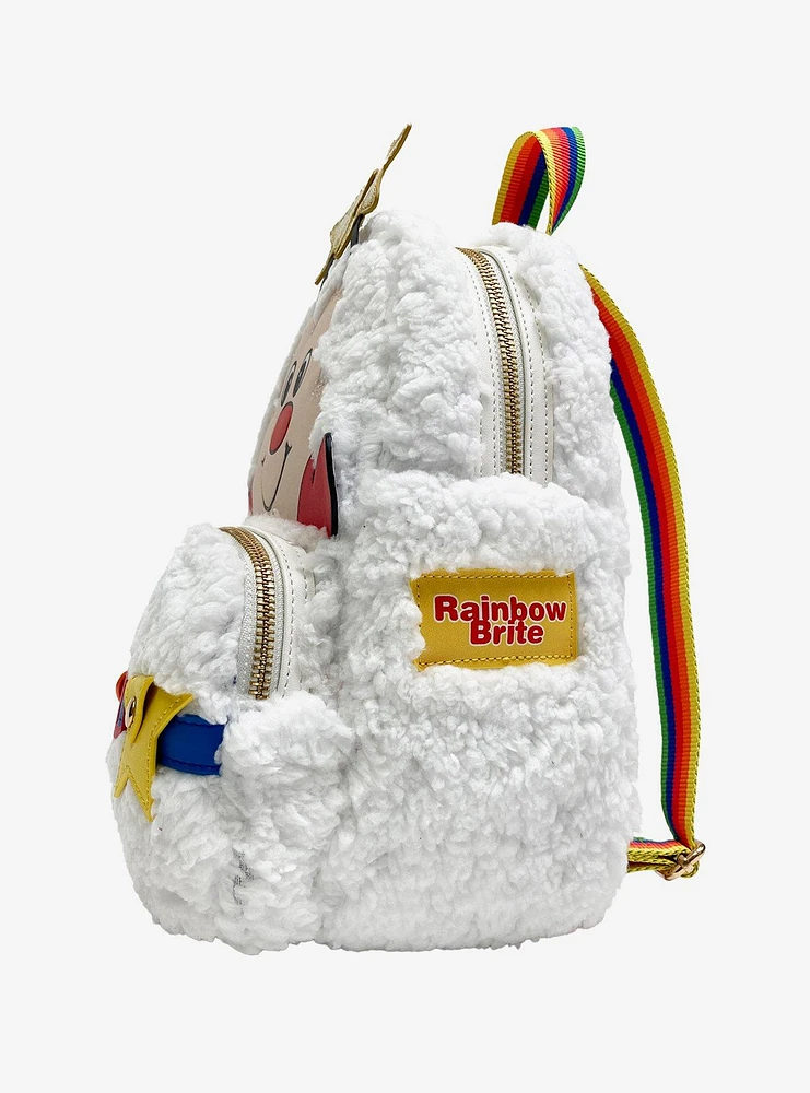 Rainbow Brite Twink Fuzzy Figural Mini Backpack