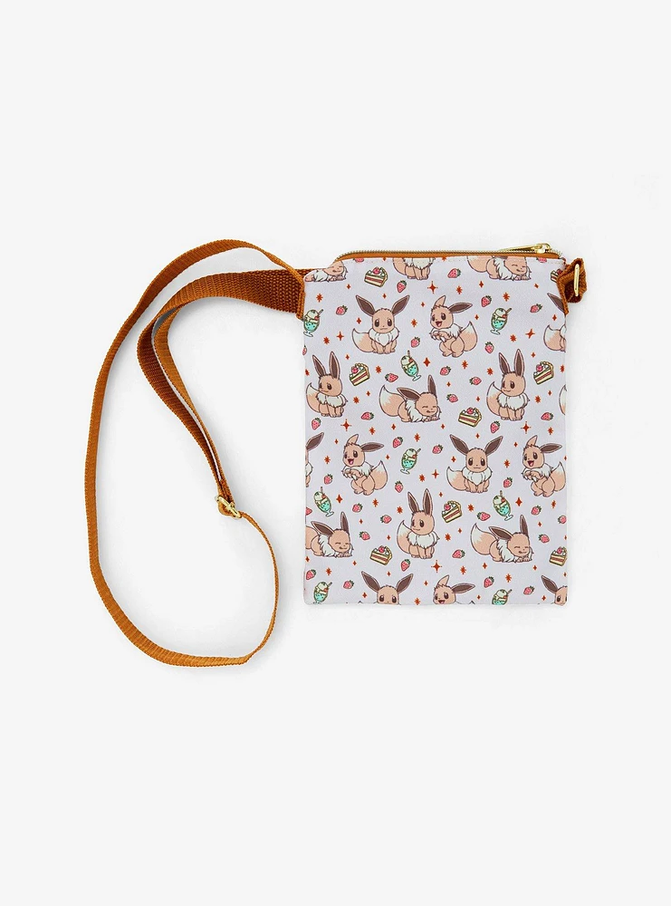 Loungefly Pokemon Eevee Desserts Passport Crossbody Bag