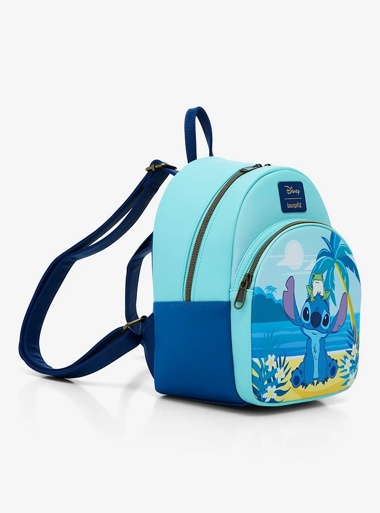 Loungefly Disney Stitch Beach Scene Mini Backpack