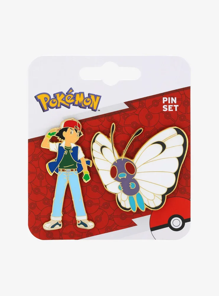 Pokémon Ash & Butterfree Enamel Pin Set - BoxLunch Exclusive
