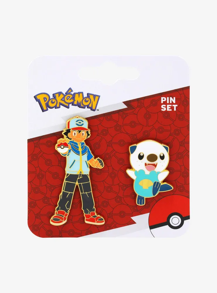 Pokémon Ash & Oshawott Enamel Pin Set - BoxLunch Exclusive